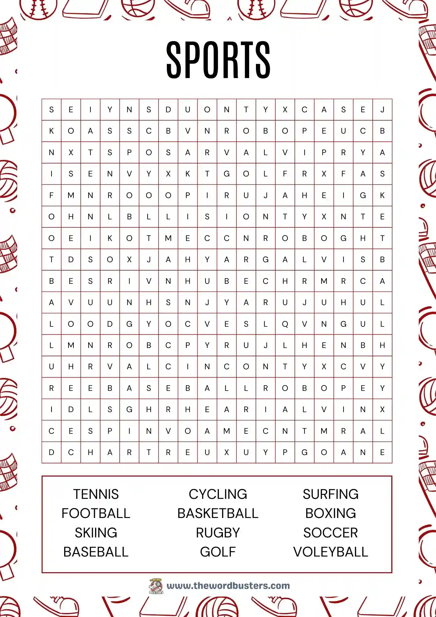 sports word search game printable pdf sports word search game printable pdf