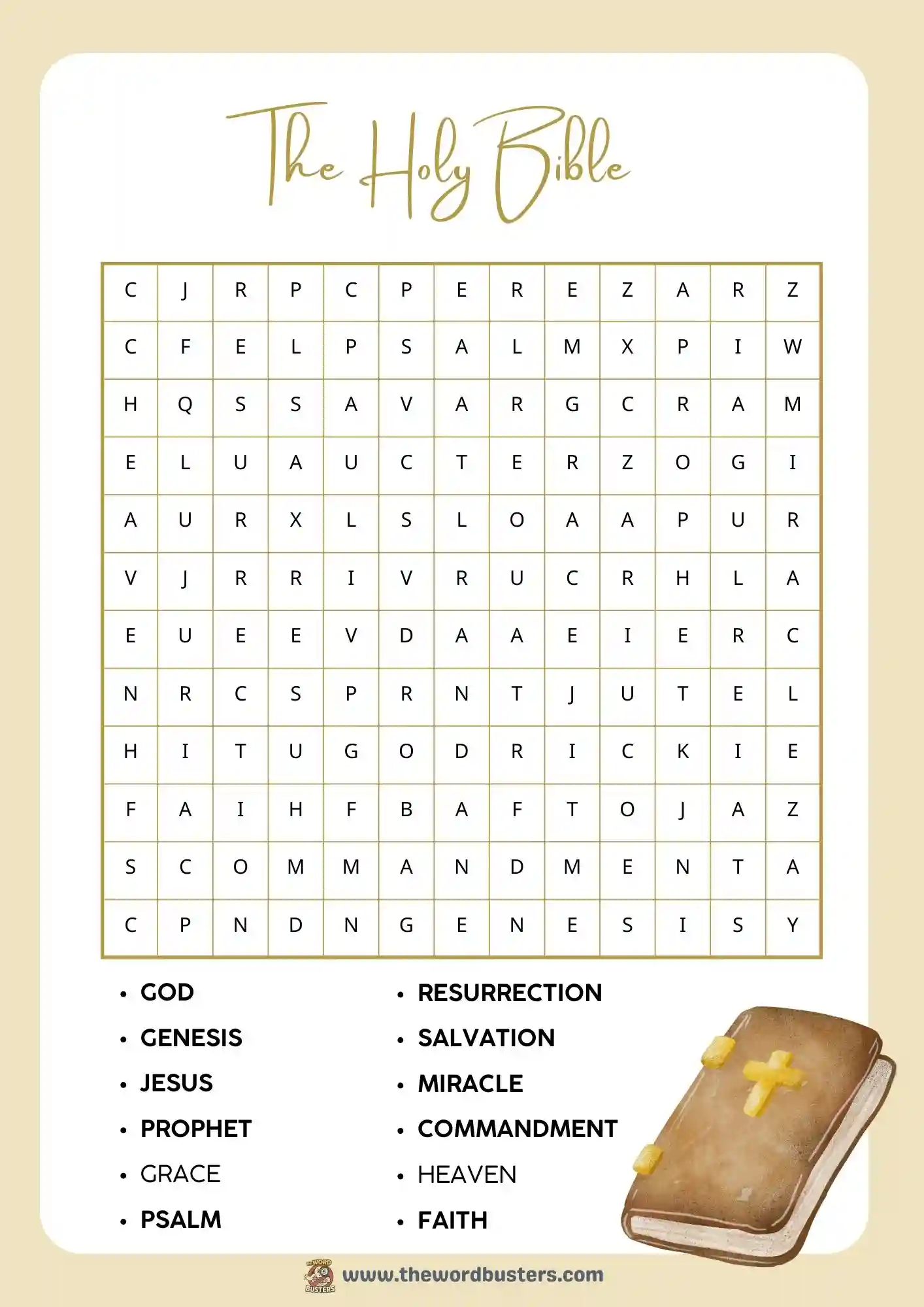 word find printable