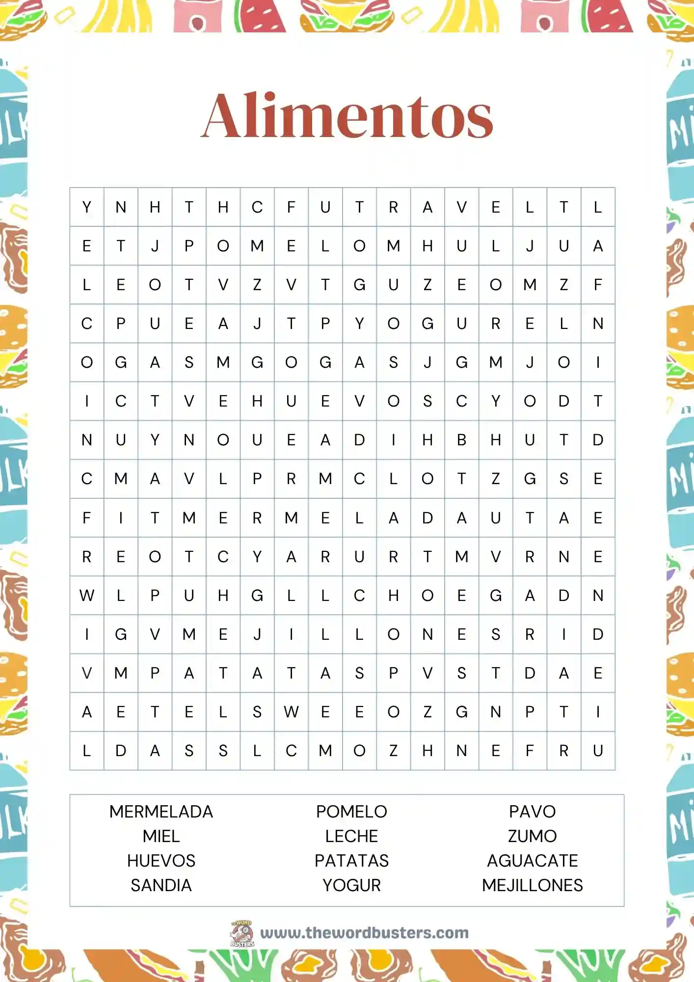 animals colorize word search printable